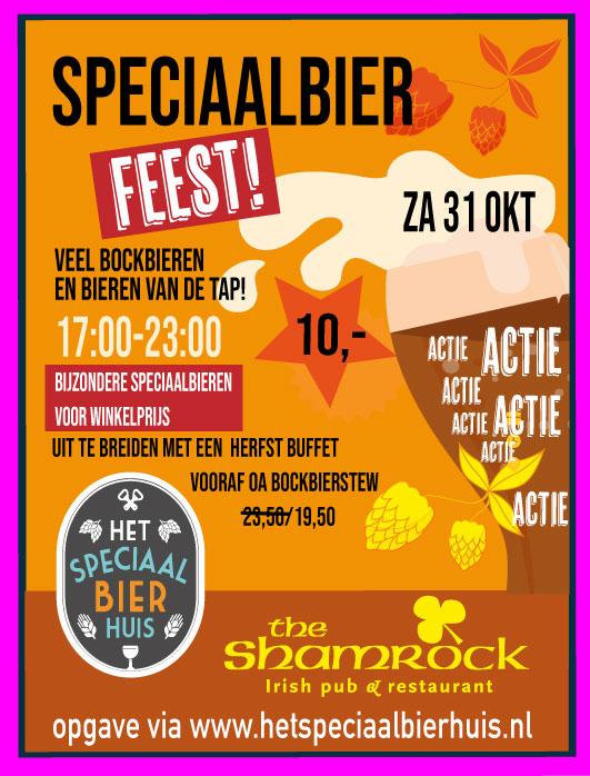Ticket 31 Oktober Speciaalbierfeest The Shamrock 