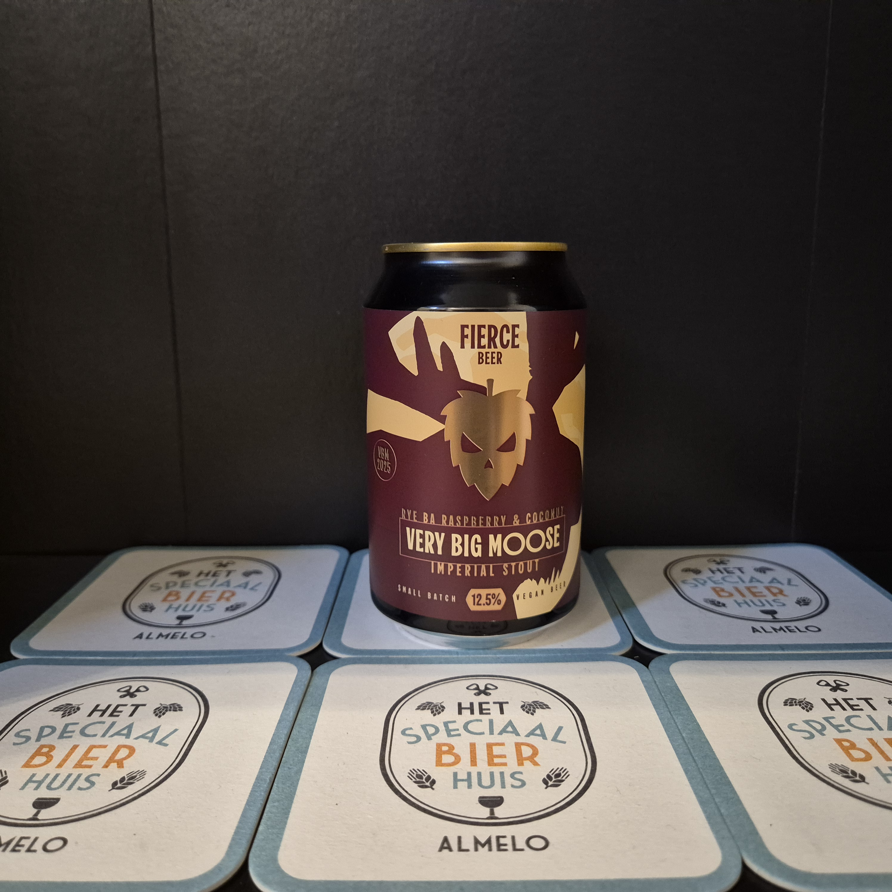 Fierce Beer Very Big Moose Rye Raspberry & Coconu Imperial Stout - 330ml - 12,5%