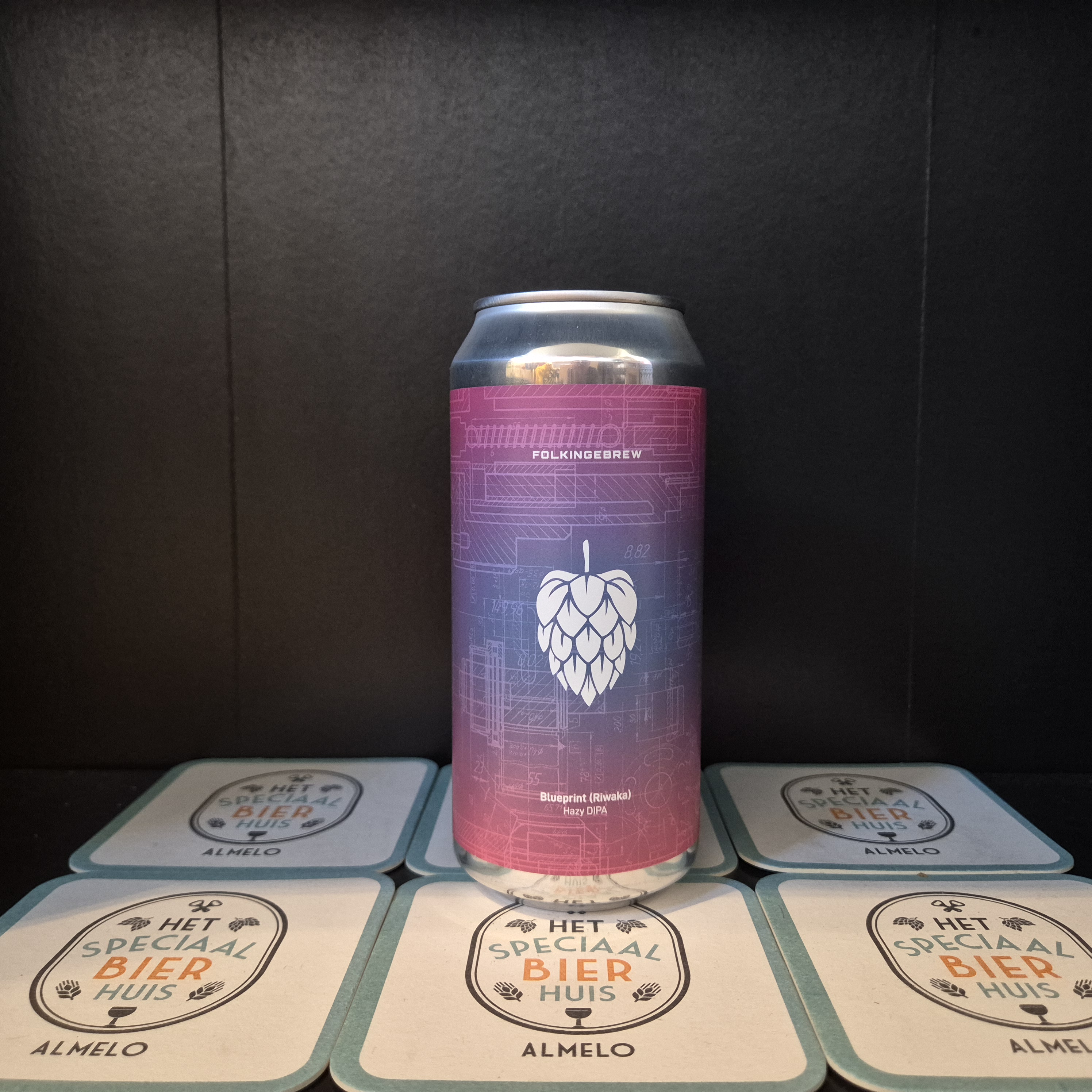 Folkingebrew Blueprint  (riwaka) Hazy DIPA - 440ml - 8,5%